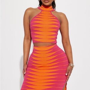 Vibrant Pink and Orange set